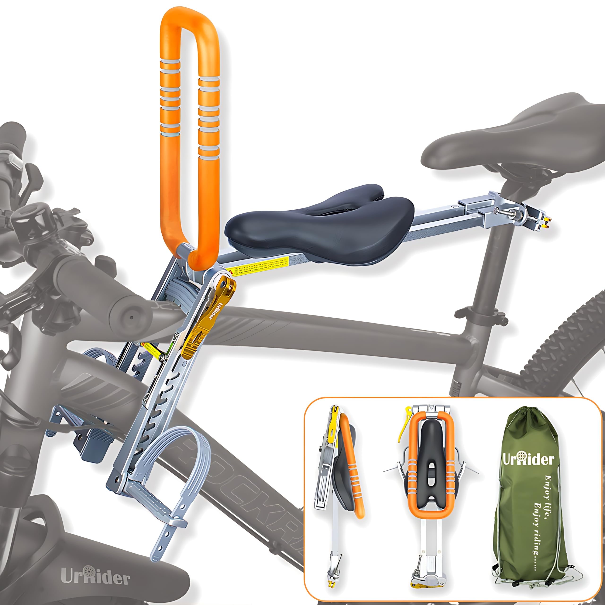 UrRider Child Bike Seat, Front Mount Kids Bike