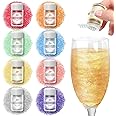 Edible Glitter for Cocktails, Luster Dust Edible Powders for Drink, Cake Decorating, 8 Colors Food Grade Glitter Set, Edible Sprinkles for Cookies, Cupcakes, Chocolates and Party, 5g/Bottle