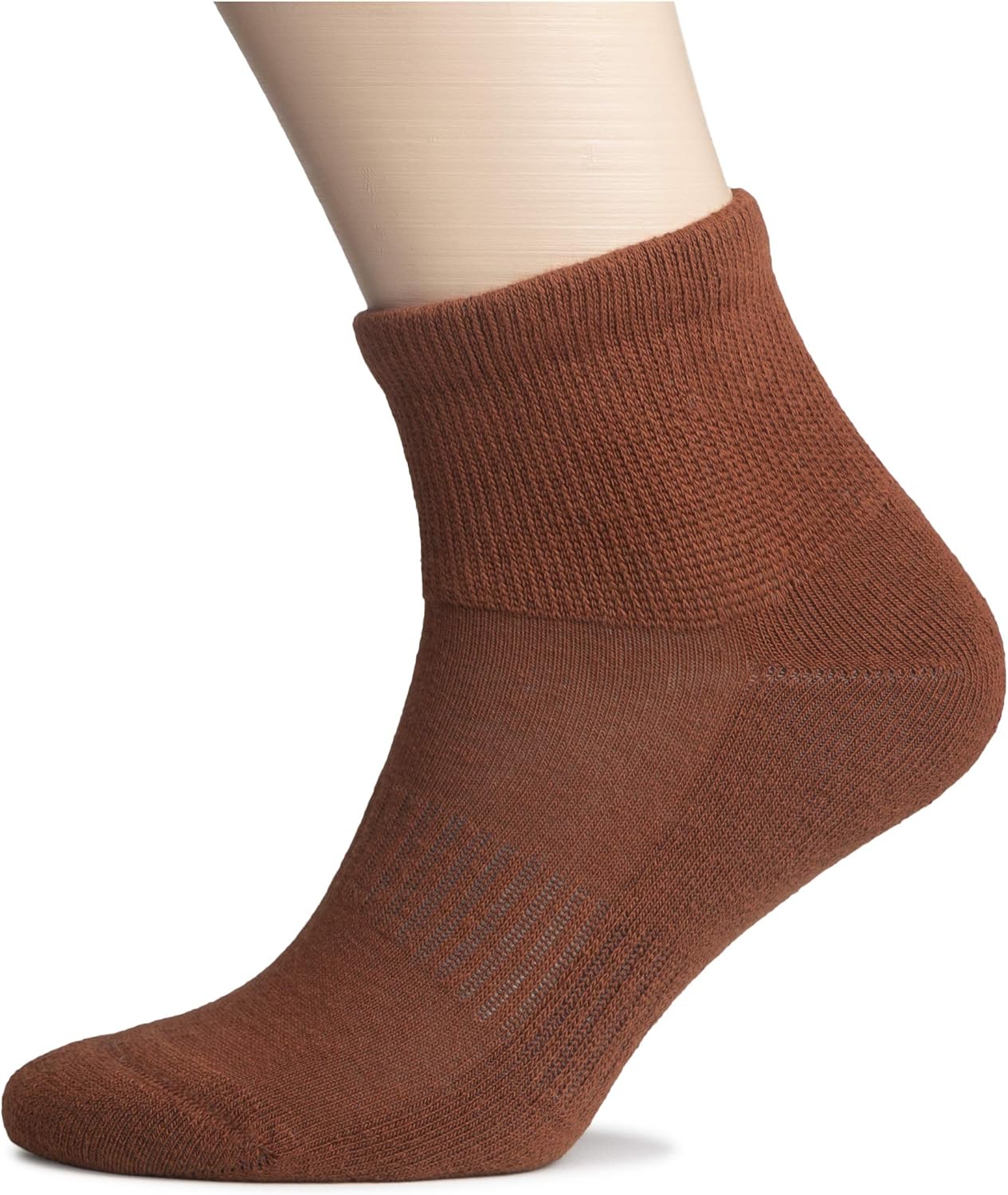 Hugh Ugoli Women's Diabetic Ankle Breathable Soft Cotton Socks with Seamless Toe, Semi Cushion, 3 Pairs | Shoe Size: 6-9/9-12: Clothing
