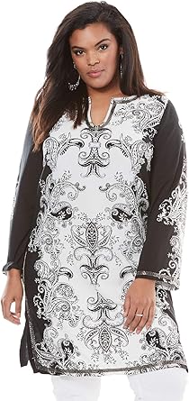 plus size maxi tunic