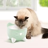 Catit PIXI Drinking Water Fountain for Cats Green Triple Action Filter LED view 4