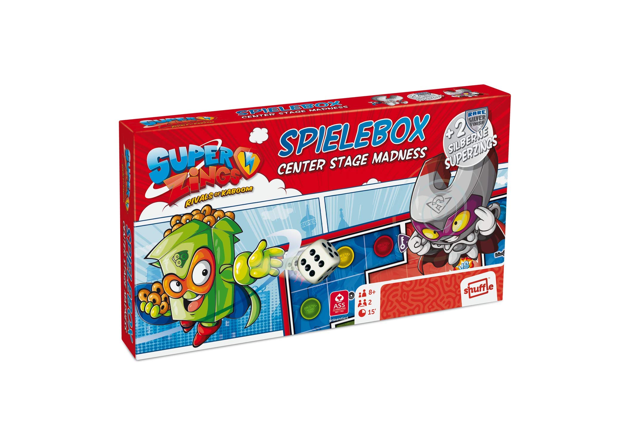 Superzings 22510002 Game Box with 2 Rare Silver Figures