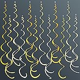 36Pcs Yellow Hanging Swirl Decorations Ombre Yellow Felt Swirl Streamer Spiral Ceiling Decoration Garland for Lemon Bee Sunflower Birthday Wedding Baby Shower Bridal Shower Bachelorette Party Supplies