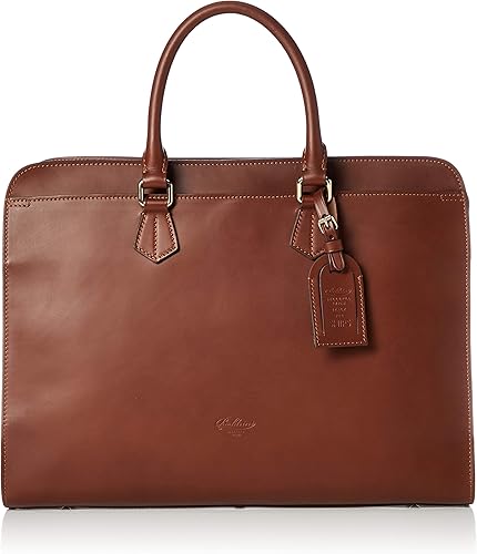 Amazon Boldrini Selleria ボルドリーニ セレリア レザー ブリーフ ブラウン 茶 フリー ショルダーバッグ