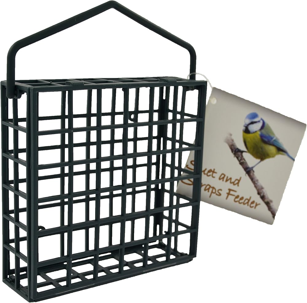 Green Jem Plastic Dual Suet Scraps Wild Bird Feeder Easy Fill Clean