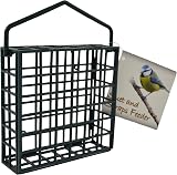 Green Jem Plastic Dual Suet Scraps Wild Bird Feeder Easy Fill Clean