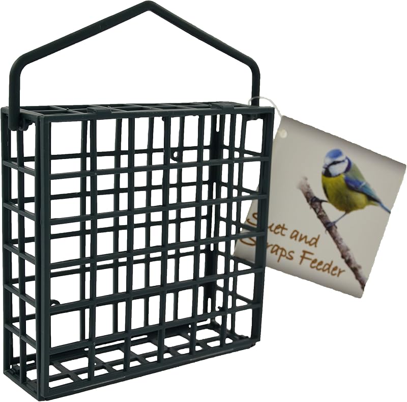 Green Jem Plastic Dual Suet Scraps Wild Bird Feeder Easy Fill Clean