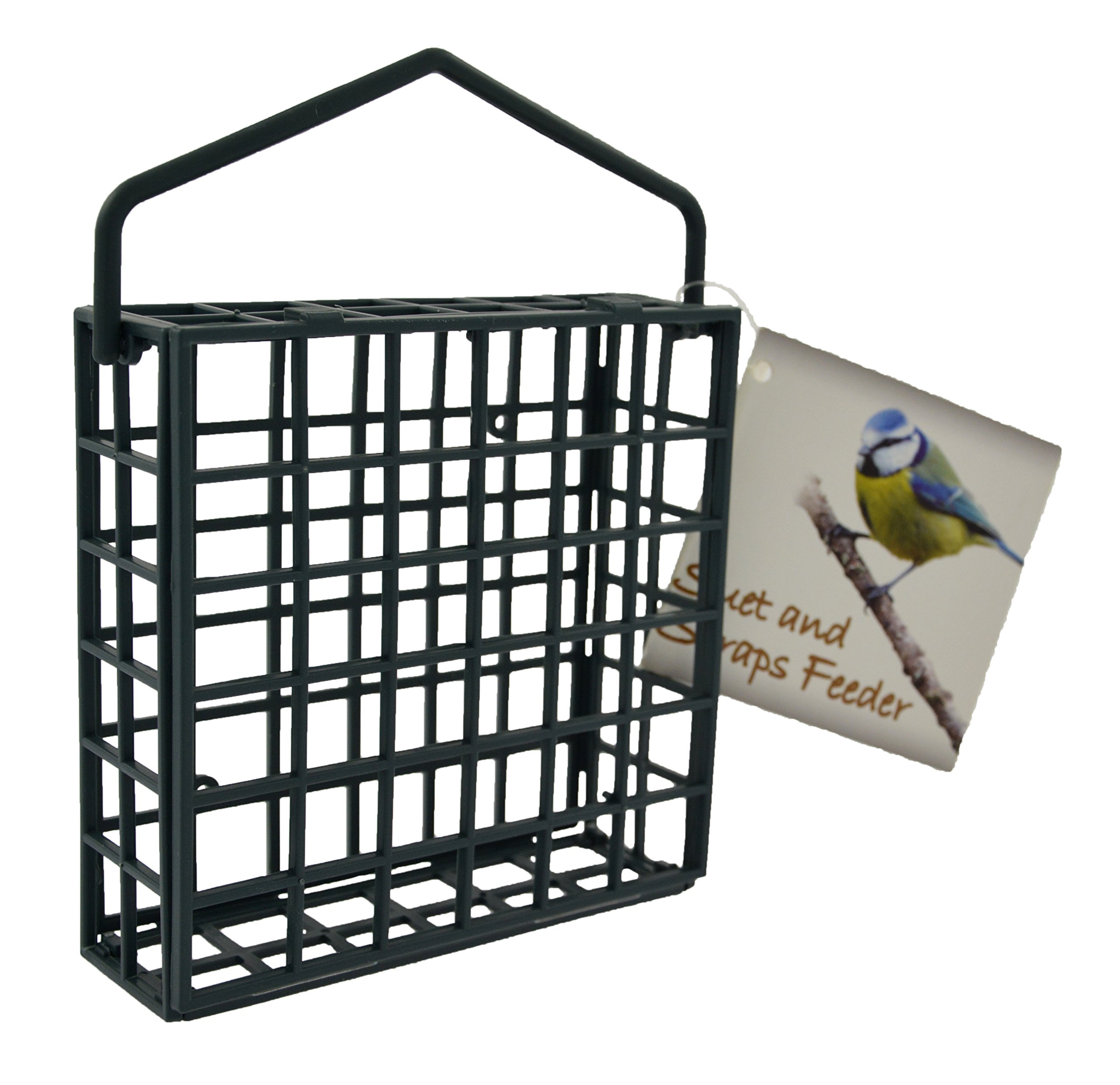Green Jem Plastic Dual Suet/Scraps Wild Bird Feeder, Easy to Fill and Clean, Attracts Many Species of Garden Birds. — image 1