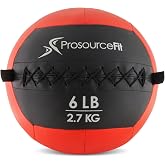 ProSource Soft Medicine Balls for Crossfit Wall Ball and Full Body Dynamic Exercises, Color-Coded Weights: 6, 8, 10, 14, 20, 25 lb.