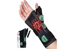 Oyakin Wrist Brace with Thumb Support for Carpal Tunnel, Thumb Brace for De Quervain's Tenosynovitis, Tendonitis, Thumb Spica Splint Right Hand, Wrist Support Men and Women