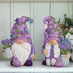 Hodao 2PCS Lavender Dream Gnome Set - Purple