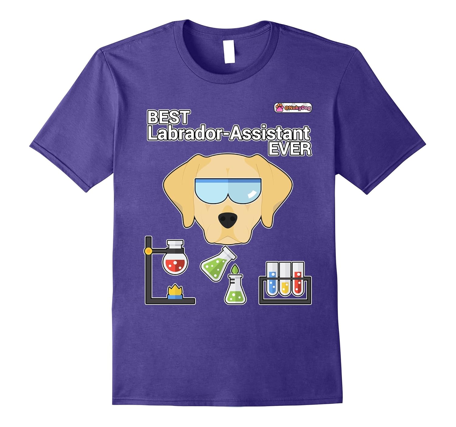 Best Labrador Assistant Ever :: Science & Dog Humour-Rose