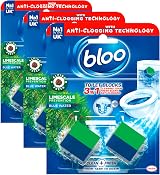 Bloo New 3in1 Toilet Blocks Pack of 6 Limescale Remover Blue Water view 1