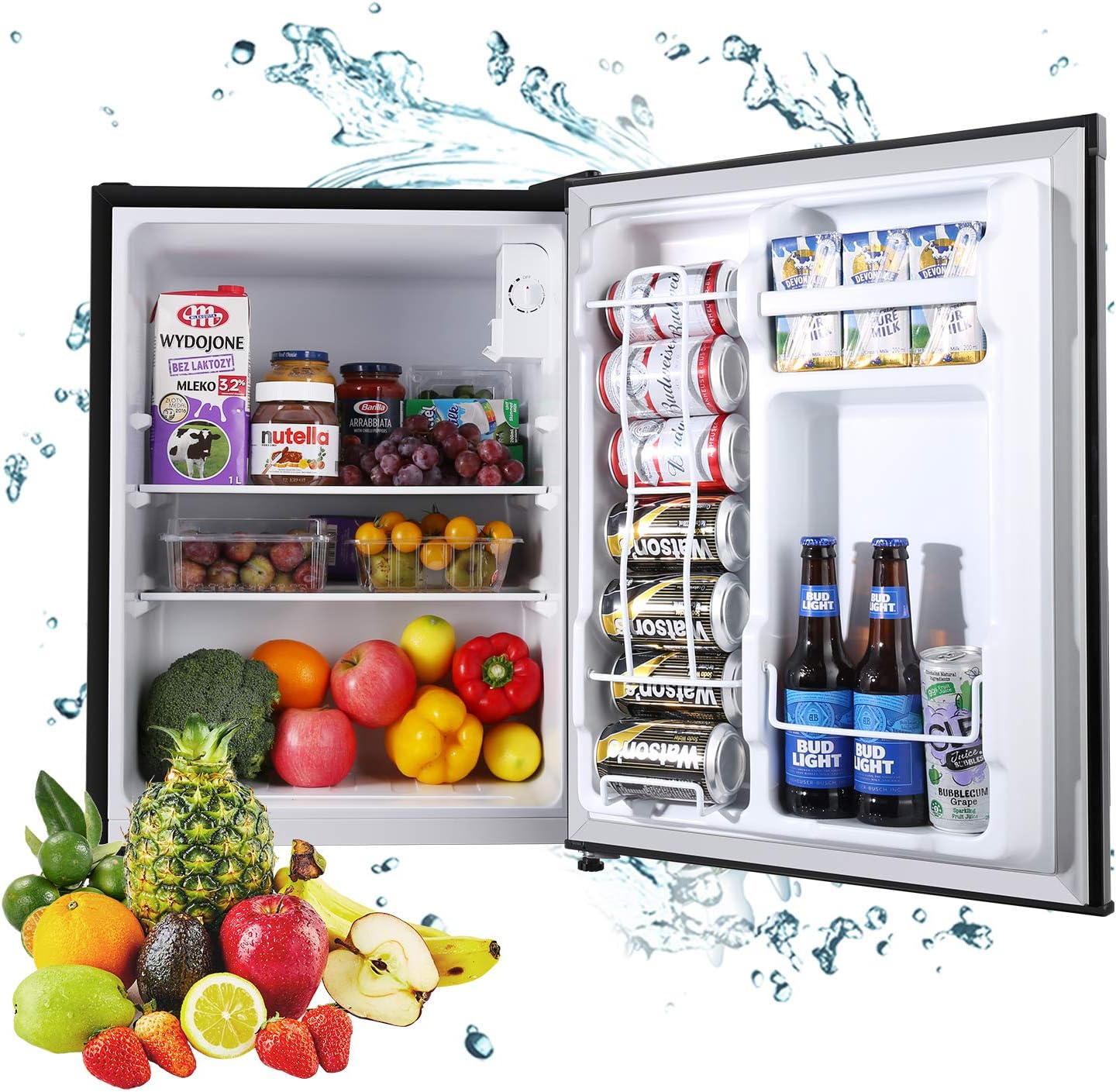 Compact Refrigerator, TECCPO 2.3 Cu.Ft Mini Fridge, Super