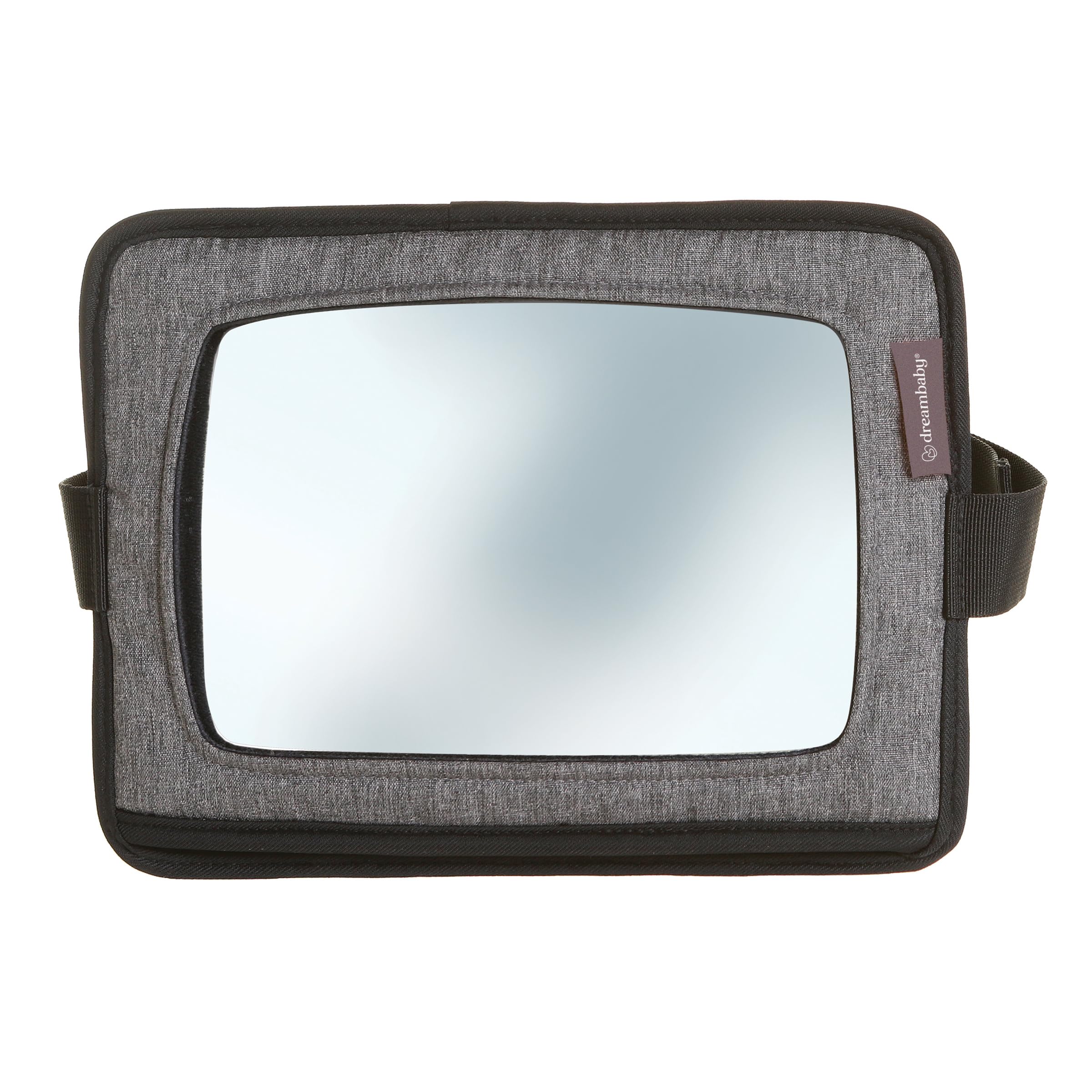 Dreambaby Reversible Car Back Seat Rear View Mirror - 2 in 1 Function - Tablet Holder & Safety Mirror - Grey