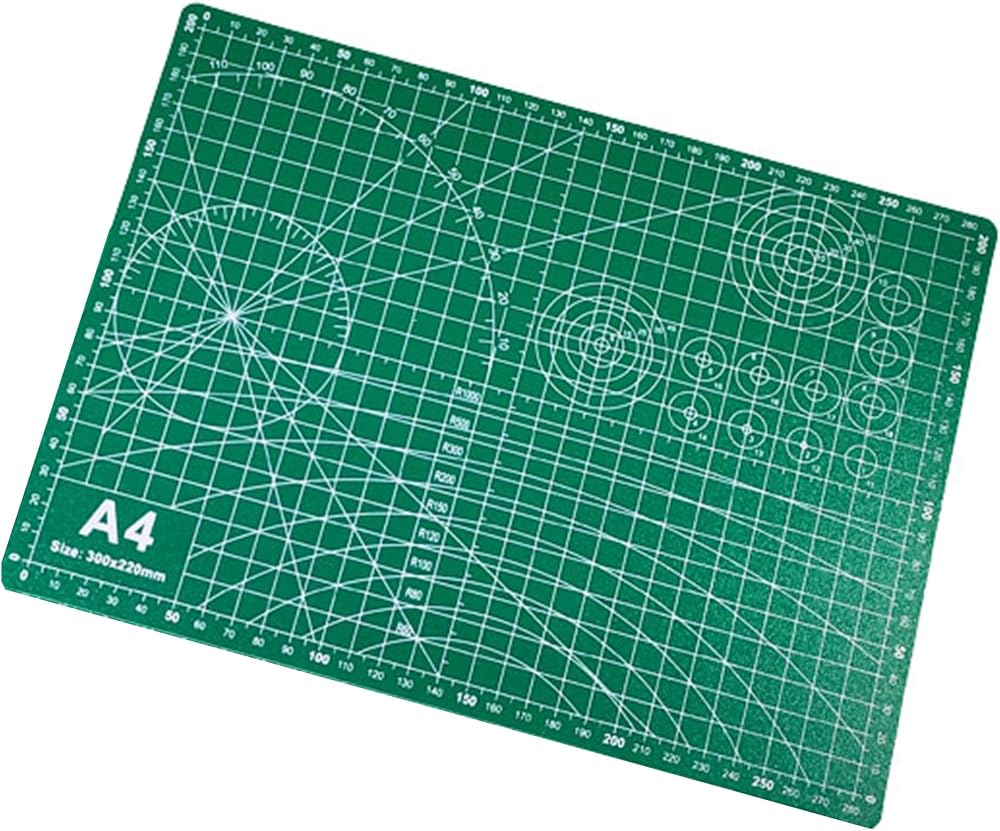 HIHUHEN A4 Self Healing Cutting Mat 30x22cm Double Sided 5-Ply PVC