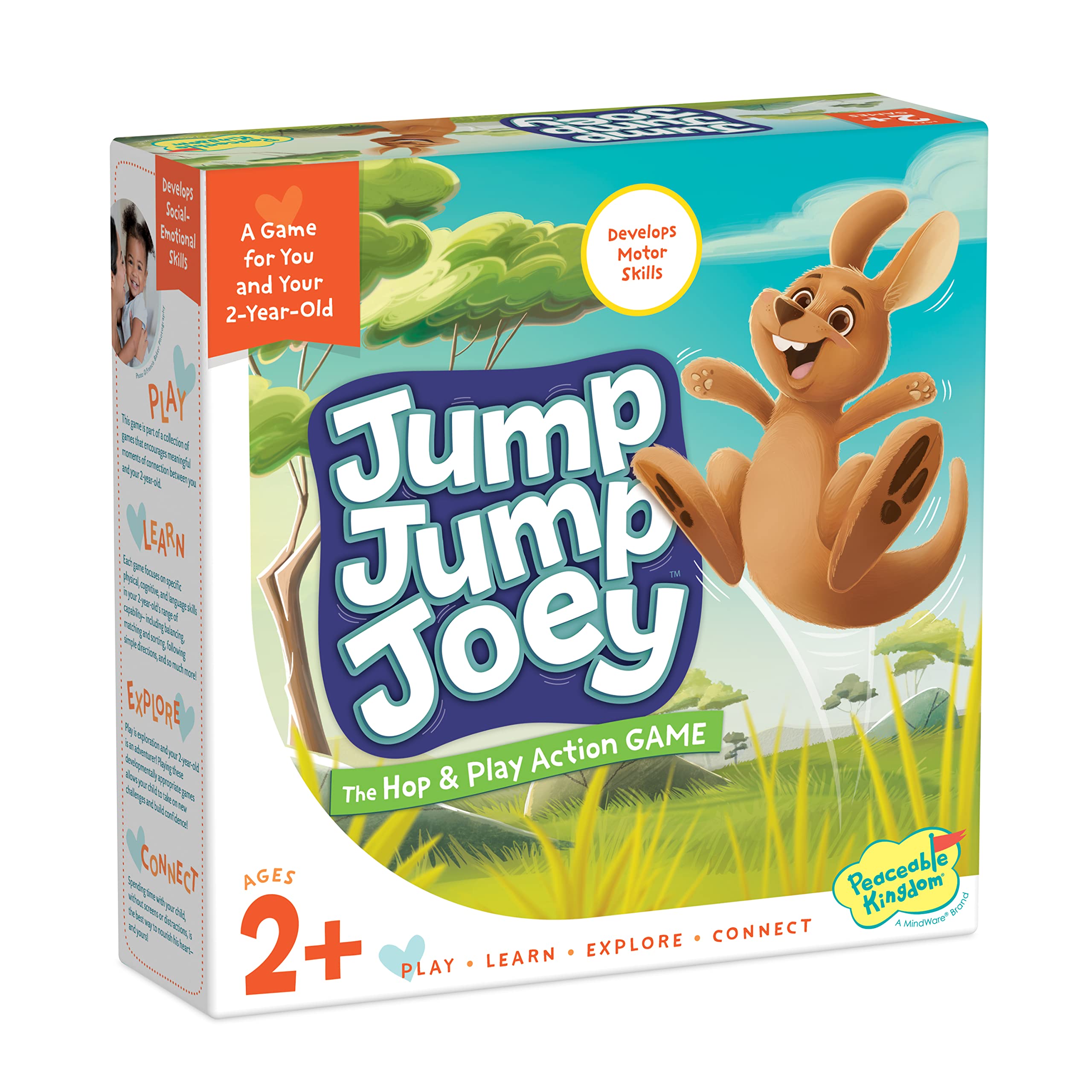 Peaceable Kingdom Jump Jump Joey First Game for Toddlers Interactive Play with Parent Ages 2+