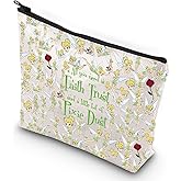 G2TUP Fairytale Movie Inspired Makeup Bag Faith Trust And Pixie Dust Fairy Travel Makeup Bag for Fans (Pixie Dust New)