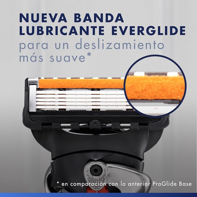 Navalha Proglide masculina com 4 recargas, preta
