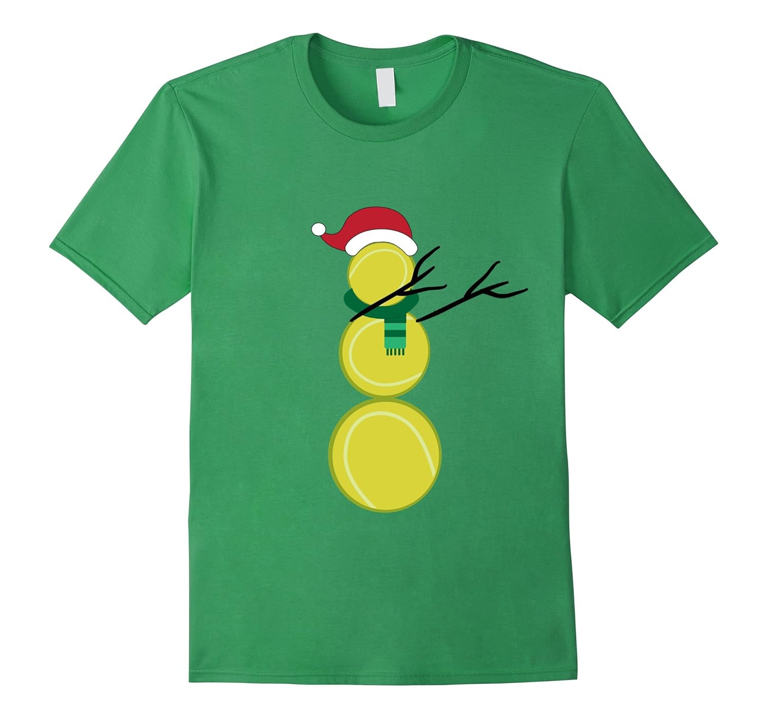 Dabbing Snowman Christmas T-Shirt Funny Tennis Player Coach-ANZ