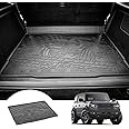 3W Cargo Liner Custom Fit for 2021-2025 Ford Bronco 4 Door, All Weather TPE Heavy Duty Truck Car Mat Accessories Fit for Bronco Trunk Mat, Black (Not for Bronco Sport)