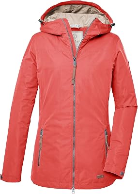 Donna Giacca funzionale con cappuccio/giacca da esterno GS 18 WMN JCKT, dark coral, 38, 41450-000