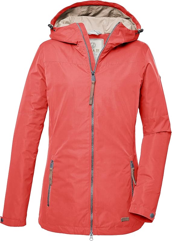 Donna Giacca funzionale con cappuccio/giacca da esterno GS 18 WMN JCKT, dark coral, 38, 41450-000