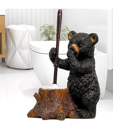 Amazon.com: Decorative Black Bear and Cub Square Tissue Box Cover