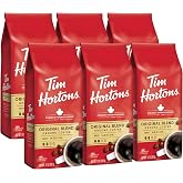 Tim Hortons Original Blend, Medium Roast Ground Coffee, Perfectly Balanced, Always Smooth, Made with 100% Arabica Beans, 12 Ounce (Pack of 6)