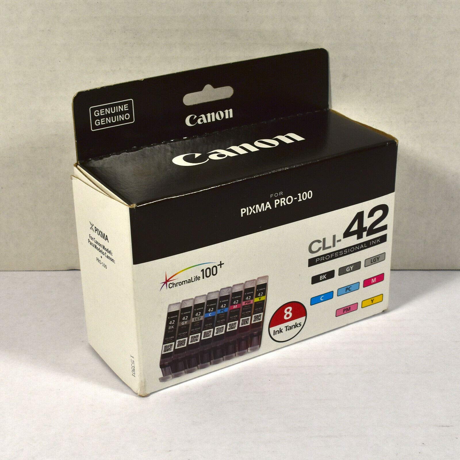 Canon 2 Pack CLI-42 Color 8 Ink Value Pack - Includes: Photo Black, Gray, Light Gray, Cyan, Magenta,