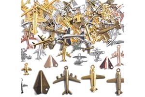 stino Metal Charms for Jewelry Making 100gram, Bulk Tibetan Silver & Gold Plated Trinkets for Earring Necklace Jewelry Making and Findings