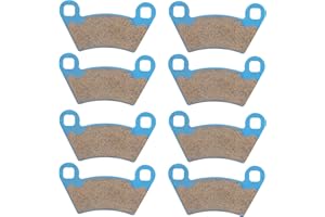 CHABUSHI Ceramic Brake Pads Set for Polaris Ranger 400 570 TM XP, 800 Mid Size 2013-2014 Front & Rear Replacement for 2202413