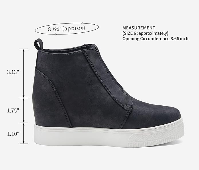 VEPOSE Sneakers Platform Booties 917 Black