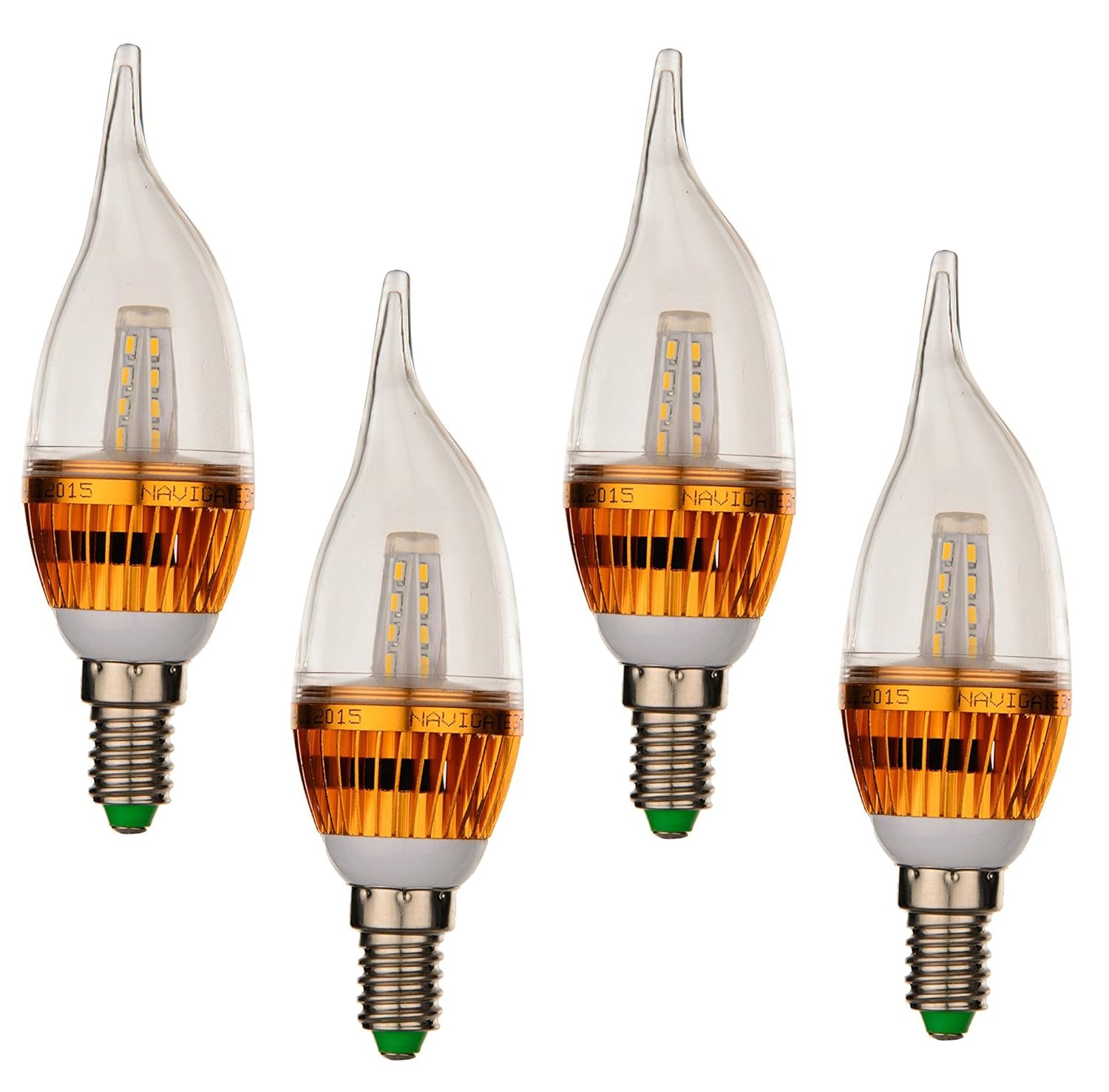 Buy Navigate 3Watt LED Candle Bulb Warm White PACK OF 4 Online at Low