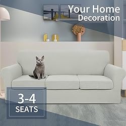 JIVINER Newest 4 Pieces Oversized Sofa Slipcovers