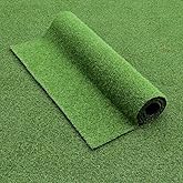 Homietina Artificial Grass Rug 0.8 Inch Pile Height 4FTX6FT Indoor Outdoor Rug Fake Grass Carpet with Drainage Holes Artificial Turf Faux Grass Rug Realistic Turf Soft Rubber Backing Custom Size