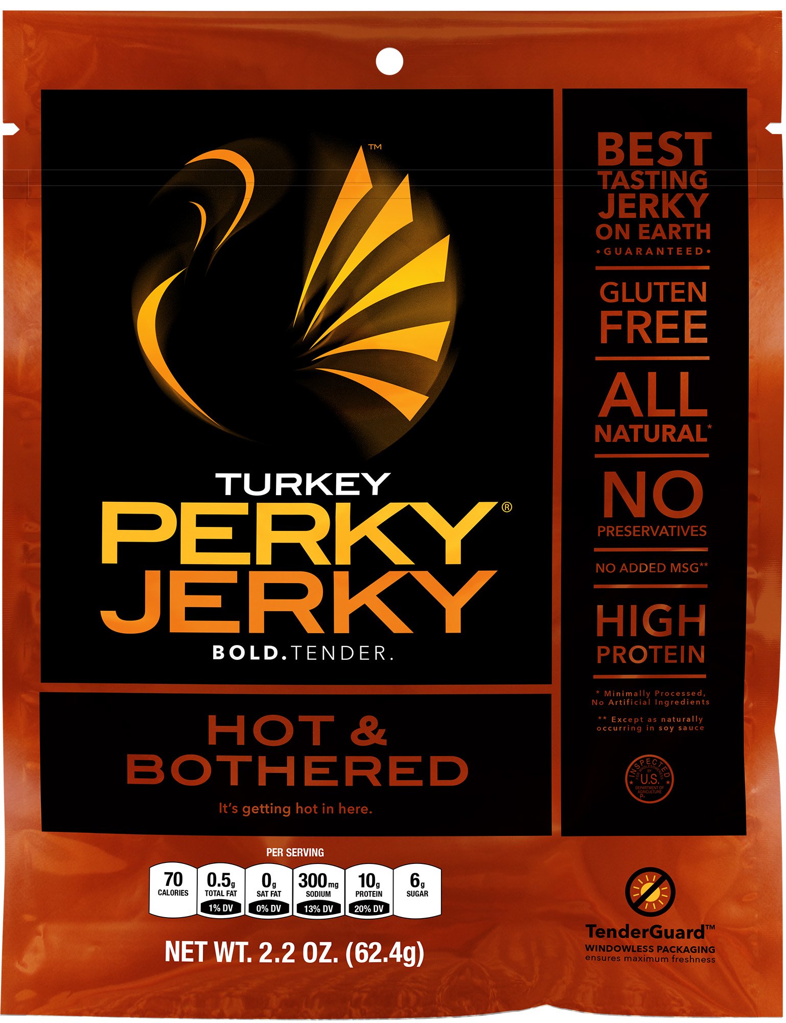 Perky Jerky Turkey Sweet & Snappy, 2.2 ounce bag
