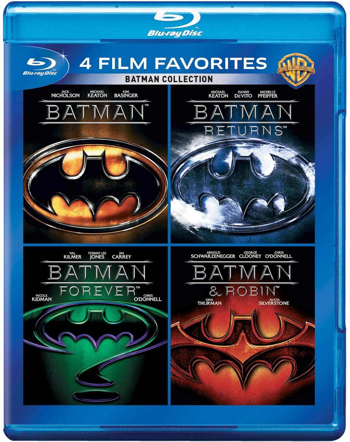 Batman Anthology 4 Movies Collection Batman 1989 Batman Returns Batman Forever Batman Robin 4 Disc Box Set Amazon In Arnold Schwarzenegger Val Kilmer Jim Carrey Jack Nicholson Michael Keaton