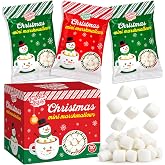 30 Pack Christmas Mini Marshmallows &ndash; Individually Packaged Holiday Marshmallow Candy, Bulk Christmas Hot Cocoa Toppings, Stocking Stuffers, Party Favors &amp; Holiday Treats