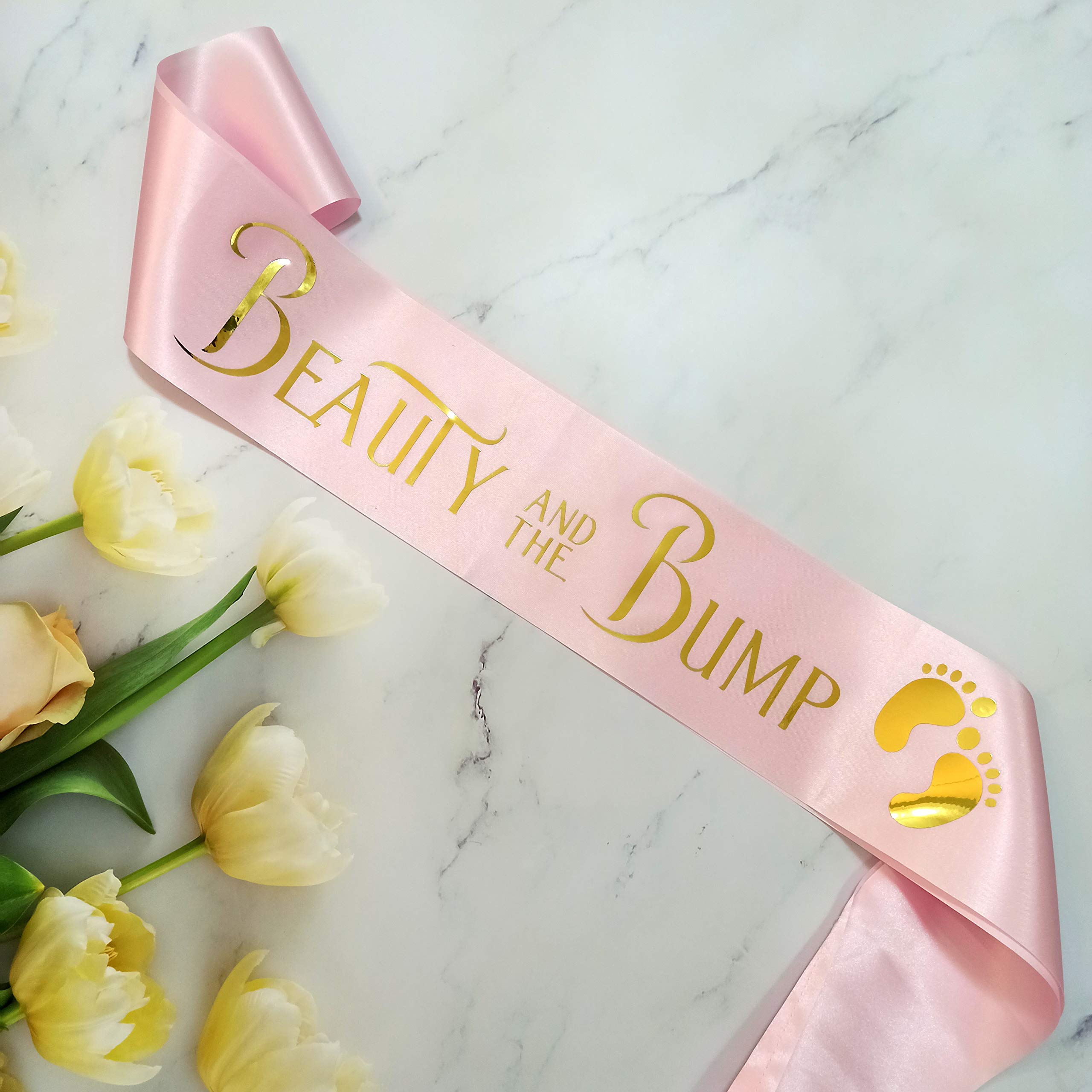 Buy Mommy to Be Sash for Baby Shower, Beauty and The Bump Sash for New