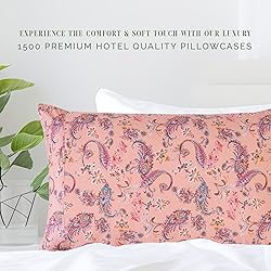 Elegant Comfort Ultra Soft Set of 2 Floral Print