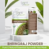 Davis Finest Organic Bhringraj Powder 100g for Hair Growth Scalp Health view 2