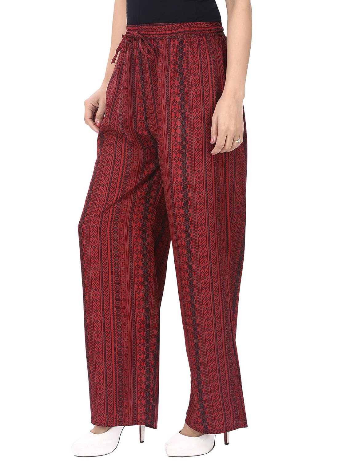 tanvi regular fit women's multi colour trouser