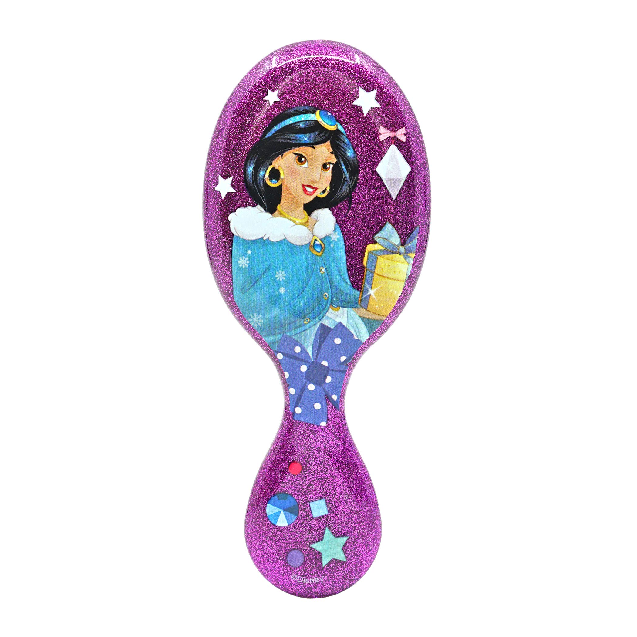 WetBrush, Disney Glitter Ball Hairbrush, Mini Detangler, Unisex, UltraSoft Bristles, Ergonomic Handle, Suitable for all Hair Types, Jasmine