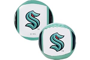 Franklin Sports Seattle Kraken Soft Sport Hockey Ball & Puck Set - Youth Toy Stuffed Ball & Puck - Team Logo - NHL Official Licensed Product