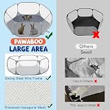 Pawaboo Small Animals Playpen with Pad Waterproof Fenced Tent Grey view 3
