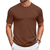 COOFANDY Mens Knit T-Shirts Casual Crewneck Short Sleeve Shirts Summer Tops Basic Pullover Tees