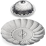 Sunsella Vegetable Steamer - 5.3" to 9.3" - 100% Stainless Steel
