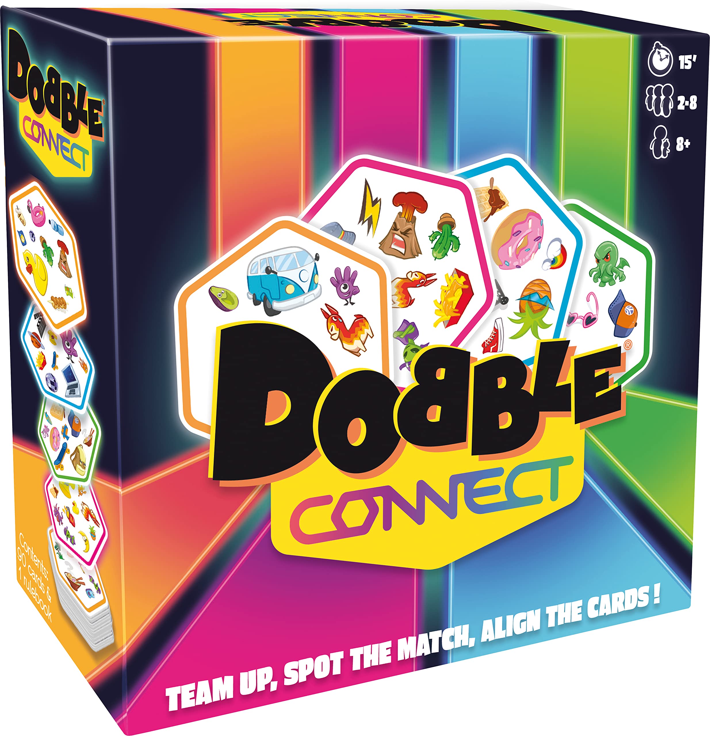 Asmodee | Dobble Connect | Quick Reaction Card Game | Ages 8+ | 2-8 Players | 20 Minutes Playing Time — image 1