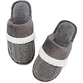 MAXTOP Women's Fuzzy Memory Foam Slippers Warm Gifts Trendy House Slippers Anti-Skid Rubber House Shoes for Women Mom Girlfriend Indoor Outdoor